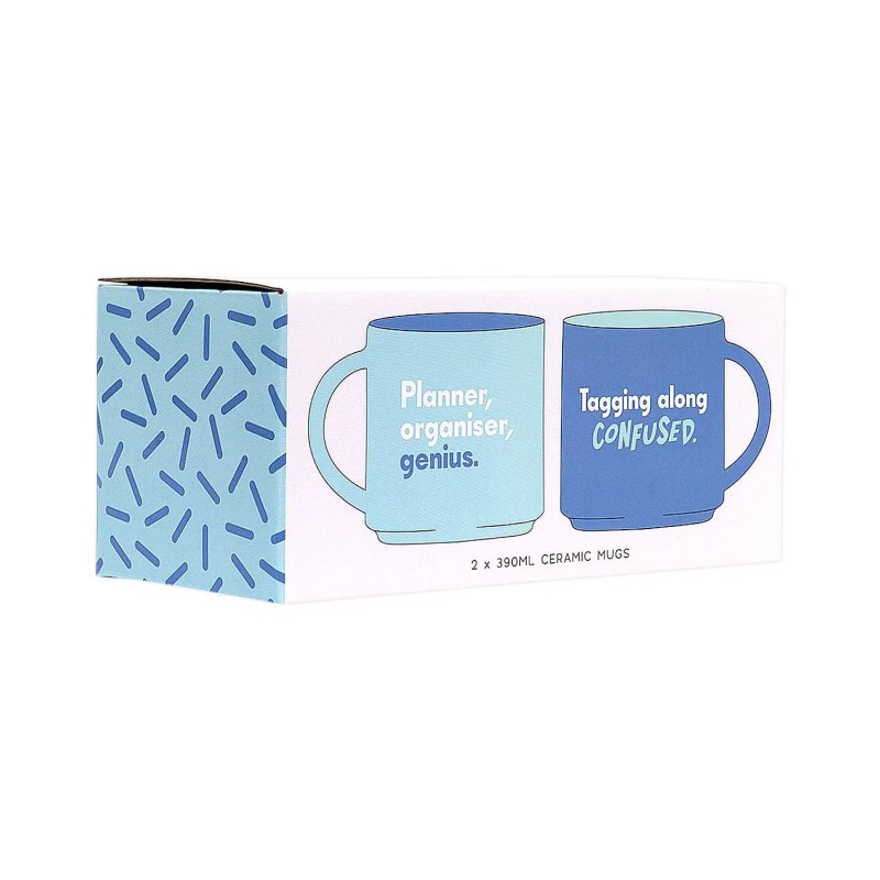 Planner & Confused Cheeky Mug Set - 2
