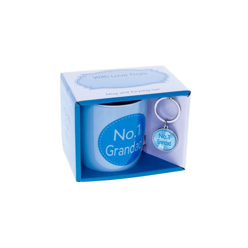 No.1 Grandad Mug & Keyring Set - 1