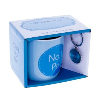 No.1 Pa Mug & Keyring Set - 1