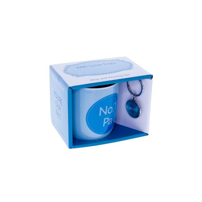 No.1 Pa Mug & Keyring Set - 1