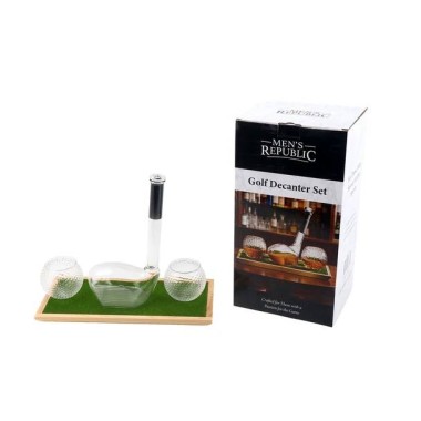 Golf Decanter & Whisky Glasses Set by Men's Republic - 2