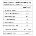 Super Soft Waffle Weave Men's Bath Robe - Stripe - 6