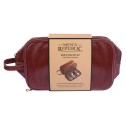 Men's Republic Vegan Leather Toiletry Bag with 8 pcs Grooming Set - 4