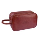 Men's Republic Vegan Leather Toiletry Bag with 8 pcs Grooming Set - 3