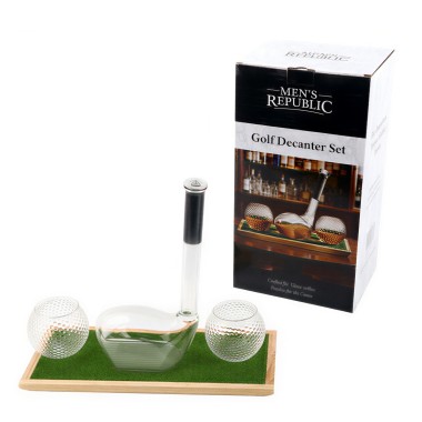 Golf Decanter & Whisky Glasses Set by Men's Republic - 4