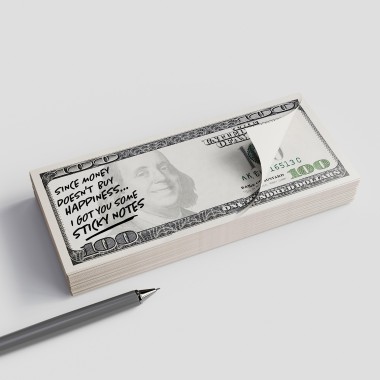 $100 Bills Cash Sticky Notes by Mustard - 5