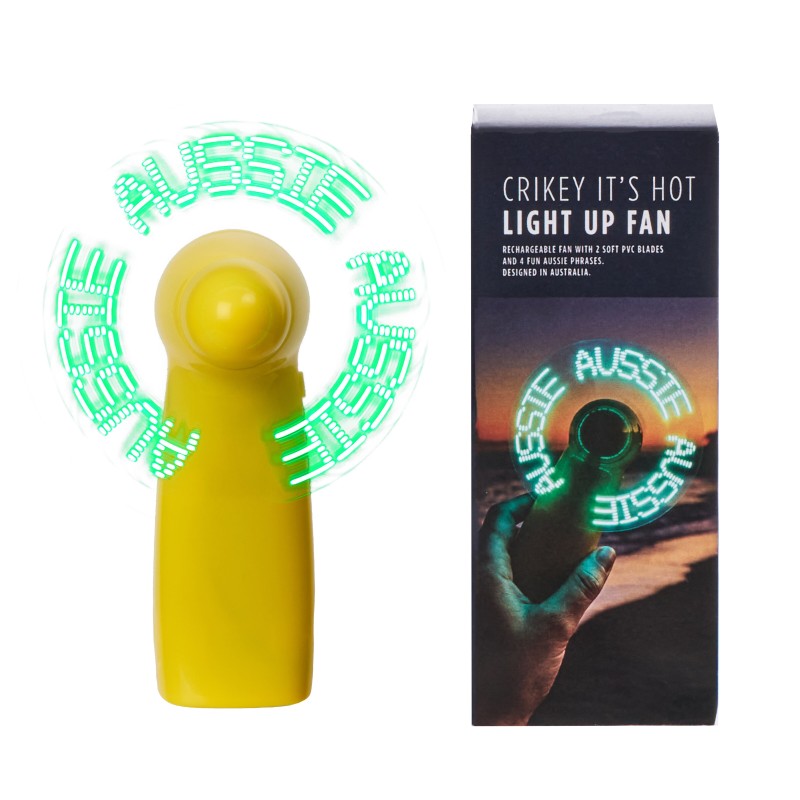 Crikey It’s Hot Rechargeable Light Up Fan - 1