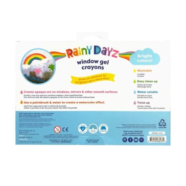 Ooly Rainy Dayz Window Gel Crayons - 5