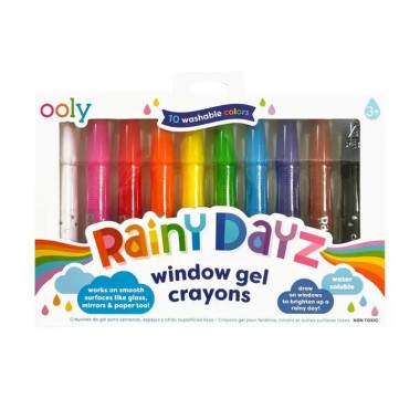 Ooly Rainy Dayz Window Gel Crayons - 1