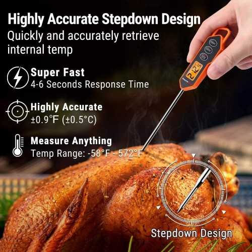ThermoPro Instant Read Digital Cooking Thermometer - 5
