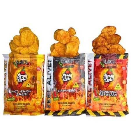 Blair's Feel Alive! Potato Chips Pack of 3 - 1