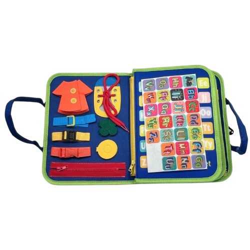 Busy Board - Sensory & Educational Sensory Board - Blue - 3