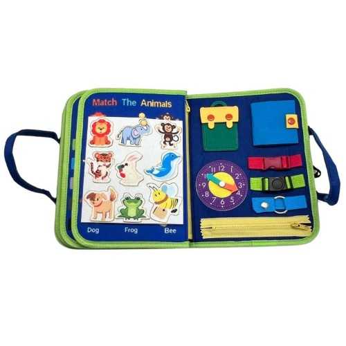 Busy Board - Sensory & Educational Sensory Board - Blue - 5