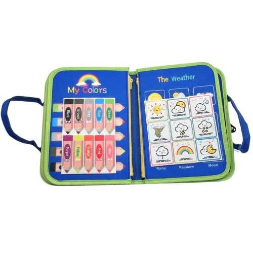 Busy Board - Sensory & Educational Sensory Board - Blue - 6