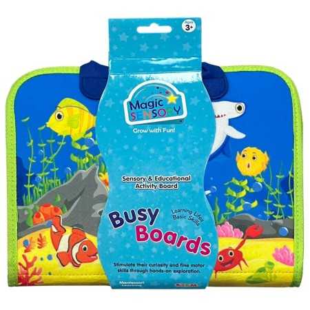 Busy Board - Sensory & Educational Sensory Board - Blue - 1