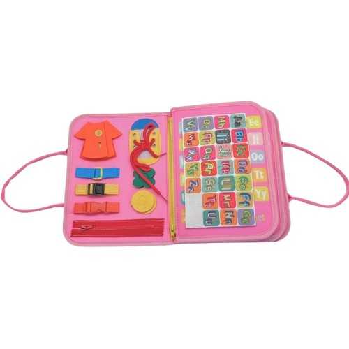 Busy Board - Sensory & Educational Sensory Board - Pink - 4