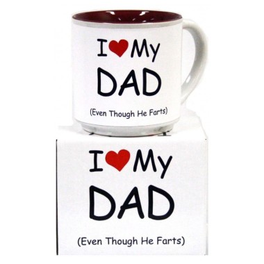 I Love My Dad (Even Though He Farts) Mug