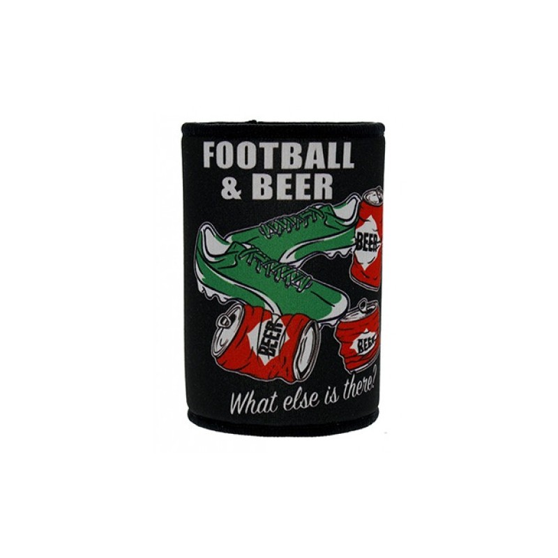Football and Beer Stubby Holder