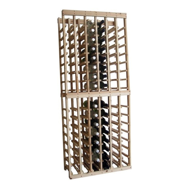 48 Bottle Pine Wood Stackable Wine Rack | DadShop