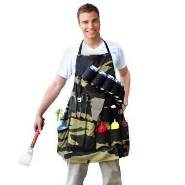 The Grill Sergeant Apron with Built In Bottle Opener