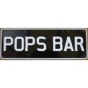Pop's Bar Novelty Number Plate