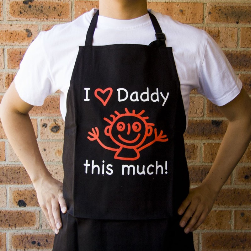 I Love Daddy This Much Apron
