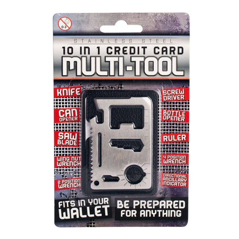 Credit Card Tool 10 In 1 Bottle Opener Ruler By Wild & Wolf Great Gift