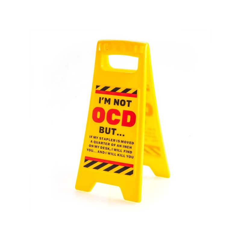 OCD Desk Warning Sign | DadShop