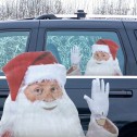 Ride with Santa Car Window Sticker
