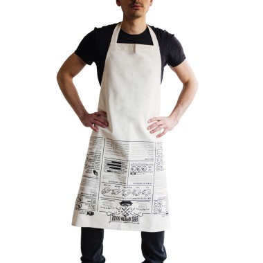 BBQ Cooking Guide Apron by John Caswell