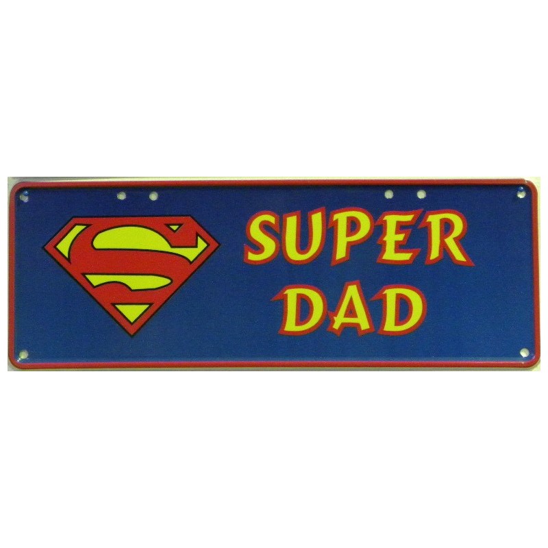 Super Dad Number Plate