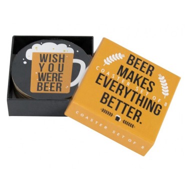 Beer Makes Everything Better - Set of 8 Coasters