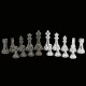 Silver and Titanium Weighted Chess Set by Dal Rossi Italy