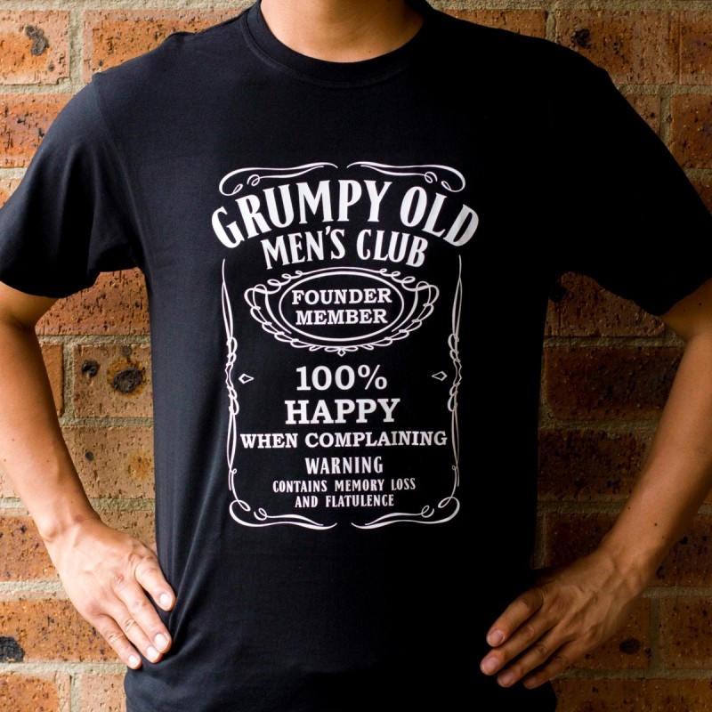 Grumpy Old Mens Club T Shirt Size S Dadshop