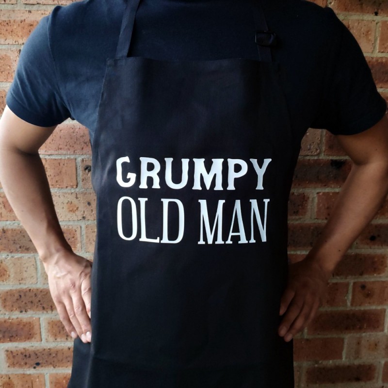 grumpy old man bbq apron | Stay at Home Mum.com.au
