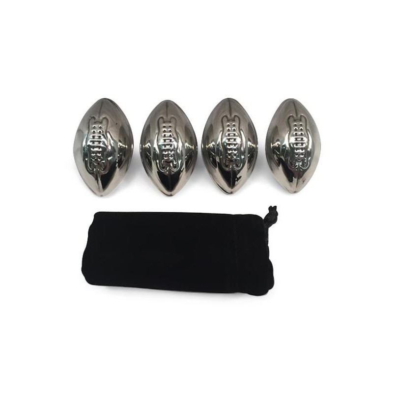 Footy Whisky Steel Ice Cubes (Set of 4) - 1