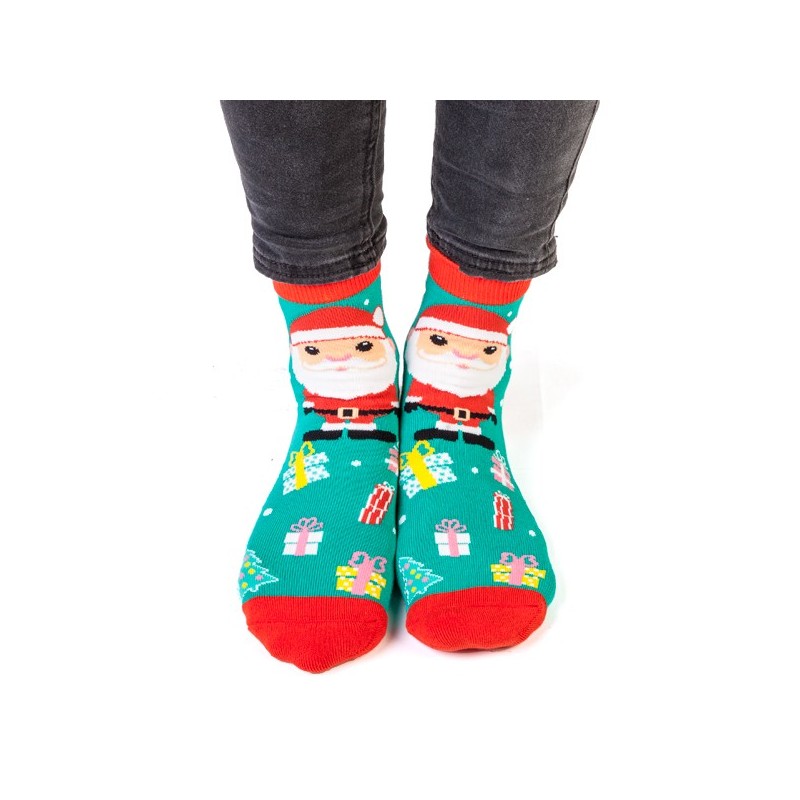 Christmas Santa Feet Speak Socks | DadShop