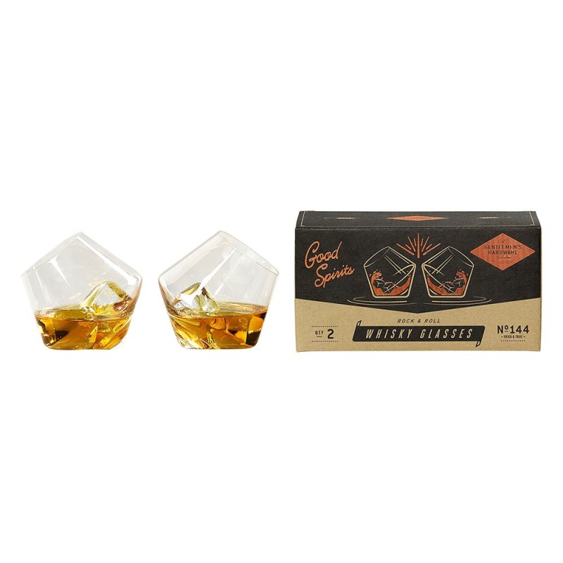 Rocking Whisky Glasses - Set of 2 - 1
