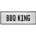 BBQ King Novelty Number Plate - 1