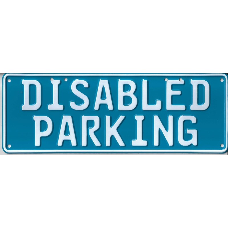Disabled Parking Number Plate Signage - 1