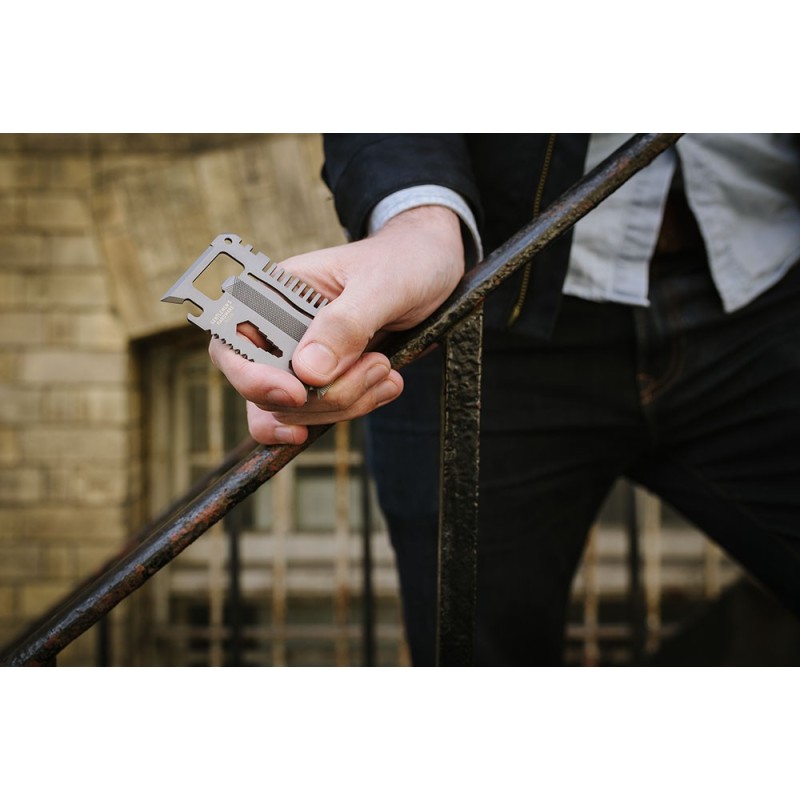 Titanium 15-in-1 Credit Card Multi-Tool by Gentlemen's Hardware - 7