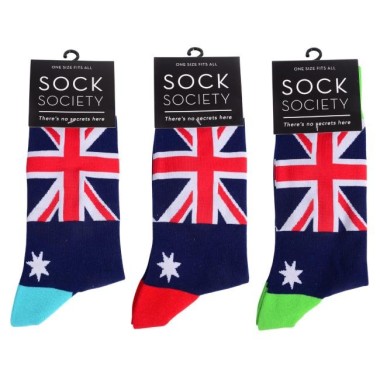 Australian Flag Socks - 1 Pair - 1