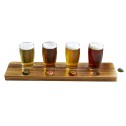 Beer Tasting Paddle with 4 Taster Glasses Flight Set - 2