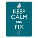 Keep Calm and Fix It Tin Sign