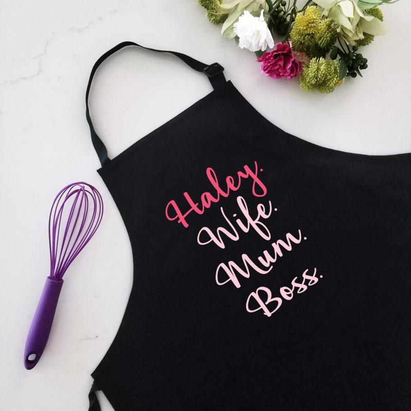 Personalised Apron for Women, Mum or Wife