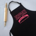 World's Best Mum - Personalised Apron Black - 2