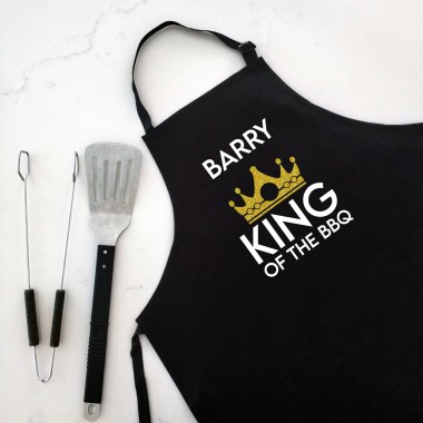 King of The BBQ - Personalised Apron