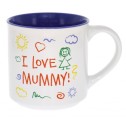 I Love Mummy Kid Art Mug - 1