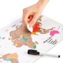 Scratch Me Away Magnetic Travel Map - 1