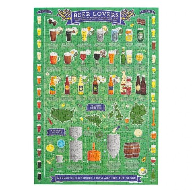 Beer Lovers 500pc Jigsaw Puzzle by Games Room - 3